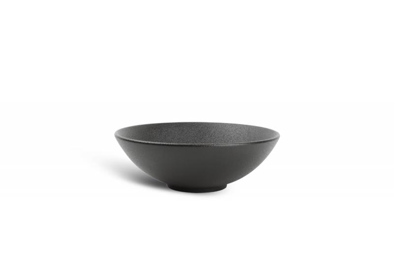 Bowl 18xH6cm black Dusk