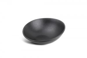 Bowl 24xH5/10cm black Dusk