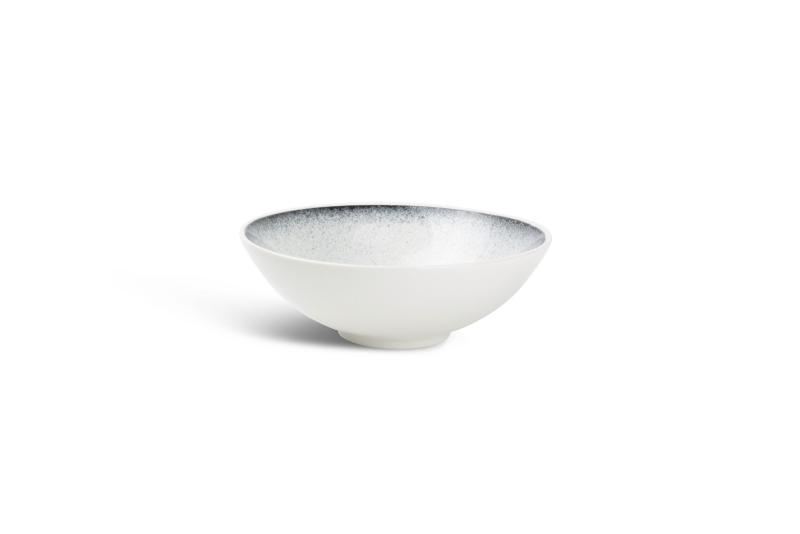 Bowl 18xH6cm black speckled Dusk