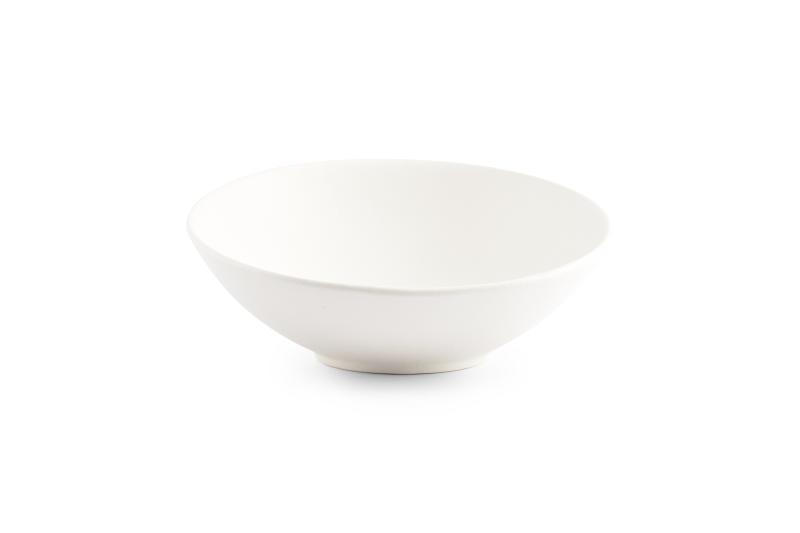 Bowl 24xH5/10cm white Dusk