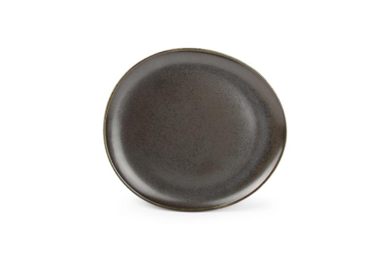 Plate 26x23cm black Ceres