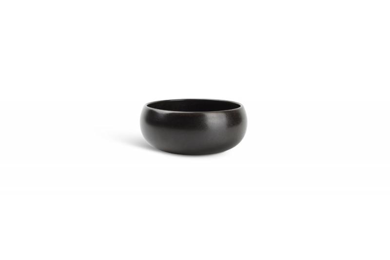 Bowl 14xH6,5cm spherical black Ceres