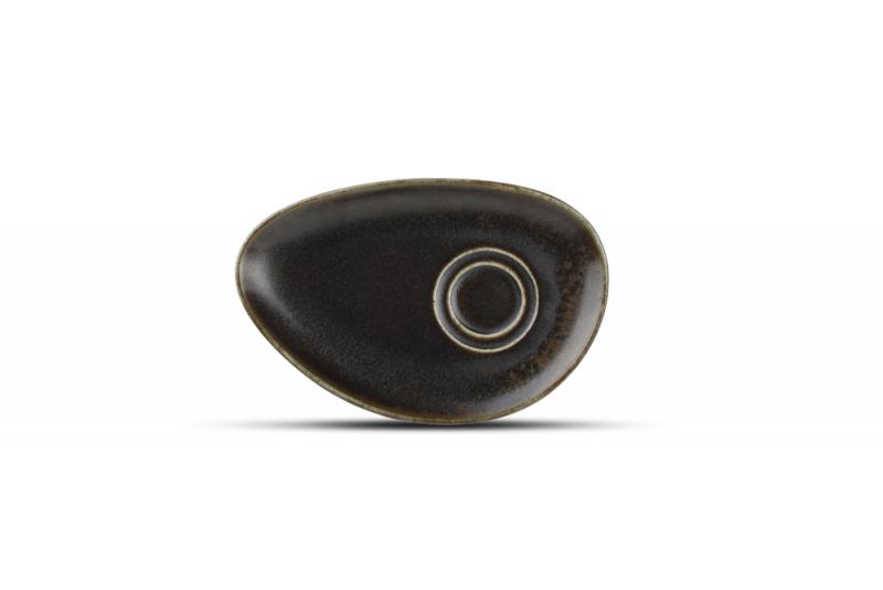 Saucer 20x13cm black Ceres