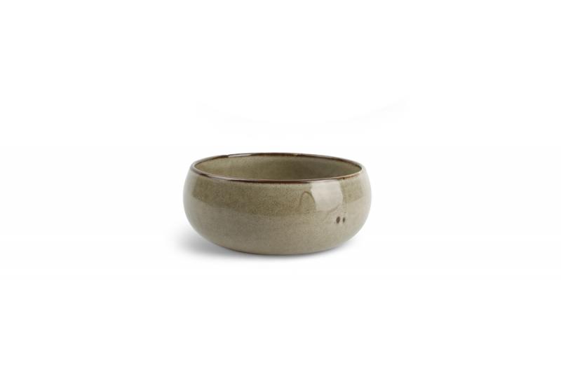 Bowl 14xH6,5cm spherical grey Ceres