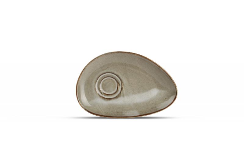 Saucer 20x13cm grey Ceres