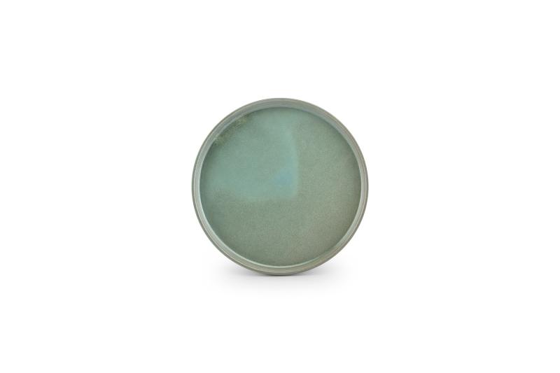 Plate 20,5xH1,5cm turquoise Structo