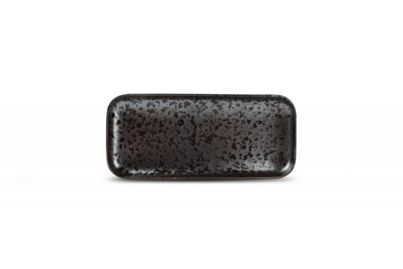 Serving dish 22x10cm black Oxido