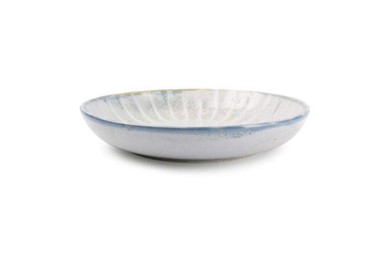 Deep plate 25,5xH5cm sea green Atlas - Utgående