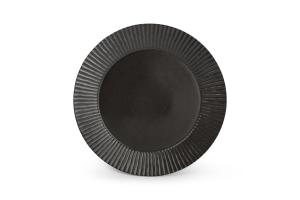 Plate 26cm black Aurora - Utgående