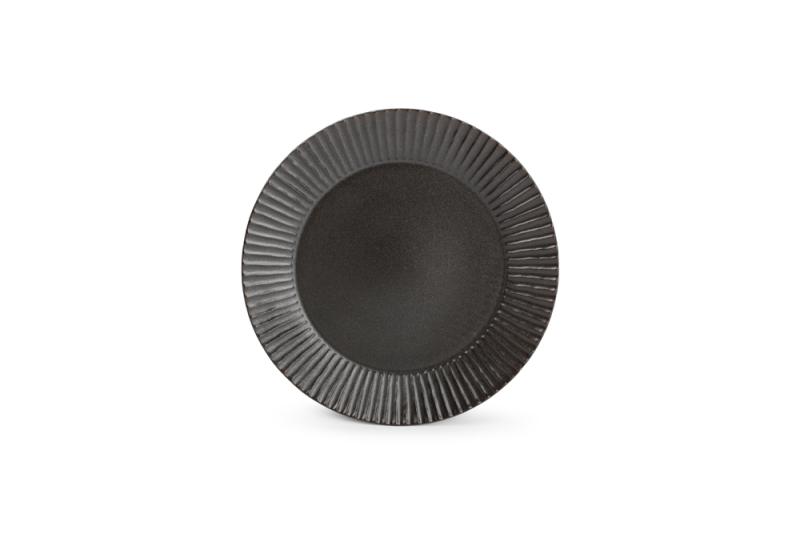 Plate 19,5cm black Aurora