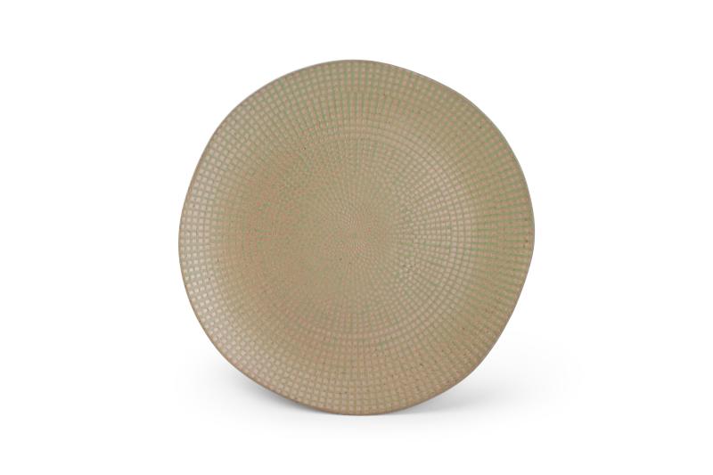 Plate 27xH2cm olive Mosaic - Utgående