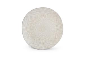 Plate 27xH2cm almond Mosaic - Utgående