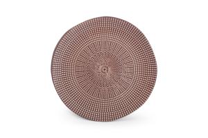 Plate 27xH2cm aubergine Mosaic - Utgående