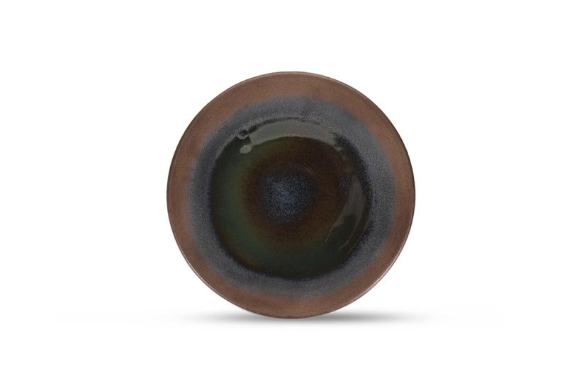 Plate 28,5cm gold Cone