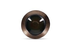 Deep plate 27/17,5xH4cm gold Cone