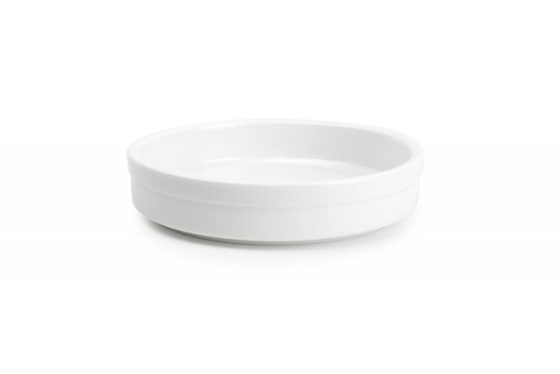 Baking dish 14xH3cm white Flavor