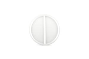 Divider plate 22,5cm 2 parts white Care - Utgående
