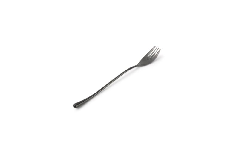 Table fork matte black Revive - set/6