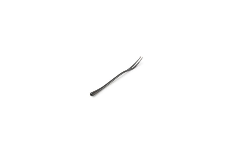 Snack fork matte black Revive - set/6