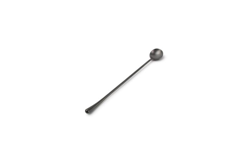Longdrink spoon matte black Revive - set/6