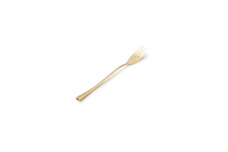 Table fork matte gold Revive - set/6