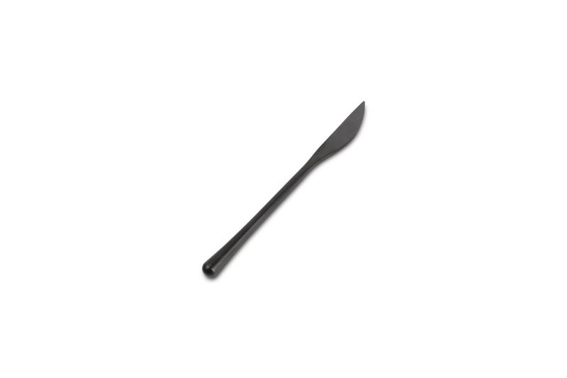 Dessert knife matte black Revive - set/6