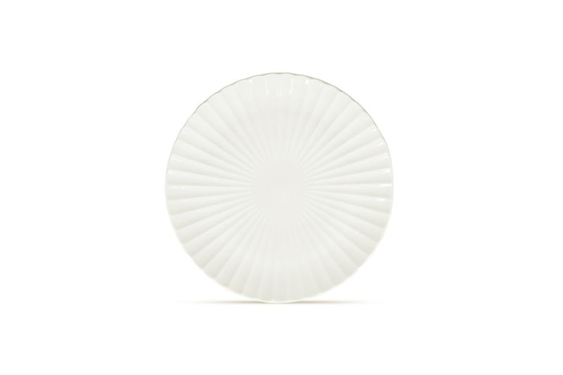 Plate 28cm white Bloom