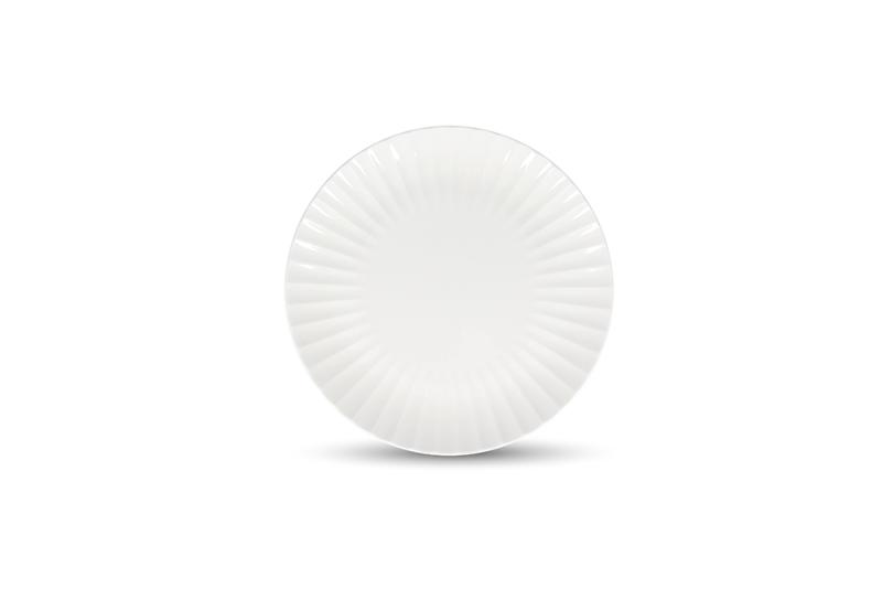 Plate 25cm white Bloom