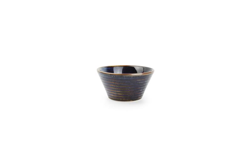 Bowl 10xH5cm conical blue Line