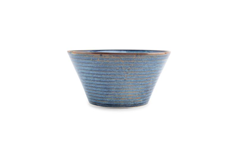 Bowl 21,5xH11cm conical blue Line