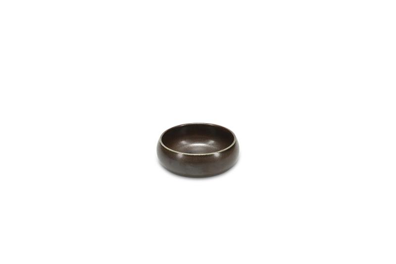 Bowl 12xH5cm spherical black Ceres