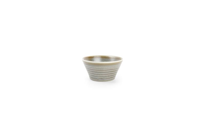 Bowl 8xH4cm conical green Line