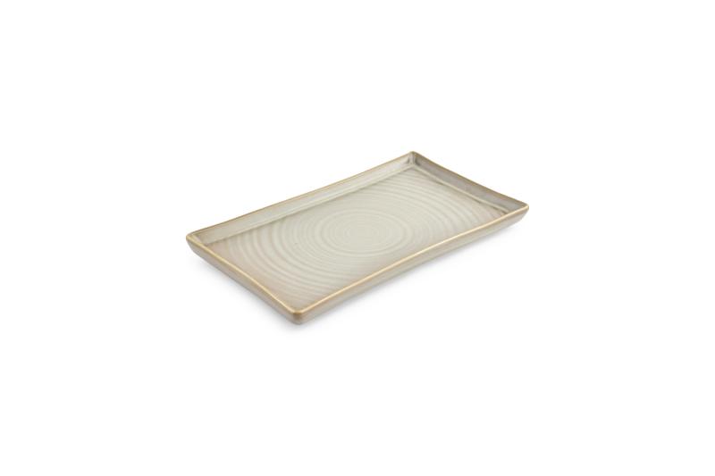 Plat bord 22x12cm green Line - Utgående