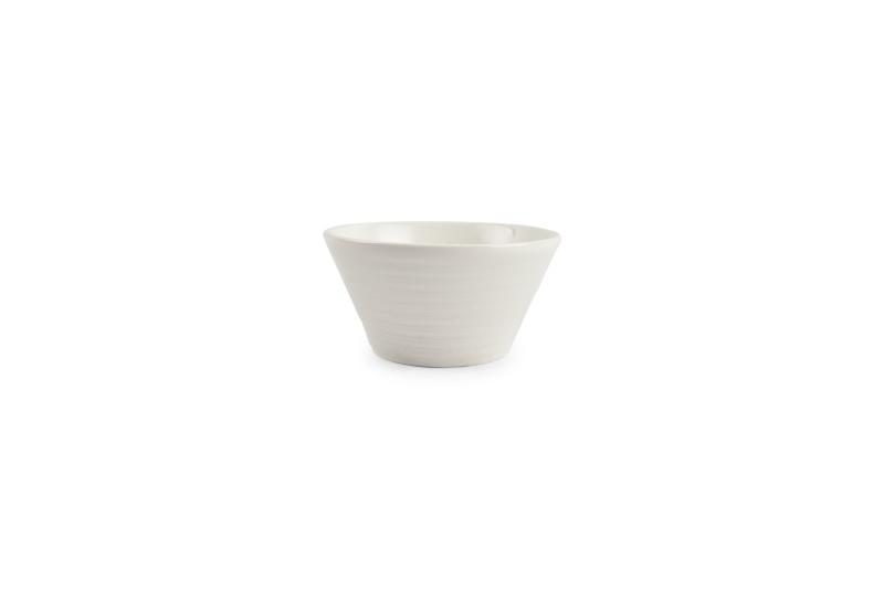 Bowl 10xH5cm conical white Line