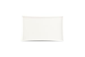 Plate 33x20cm white Line - Utgående