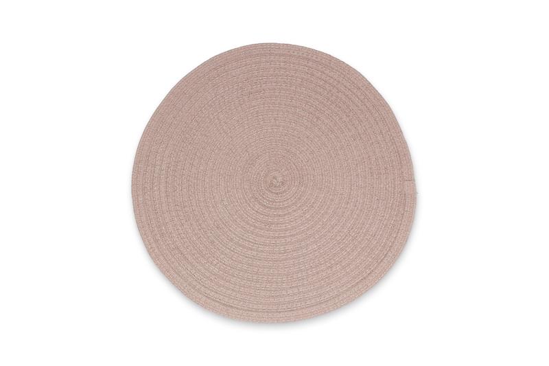Placemat 36cm round taupe Nala