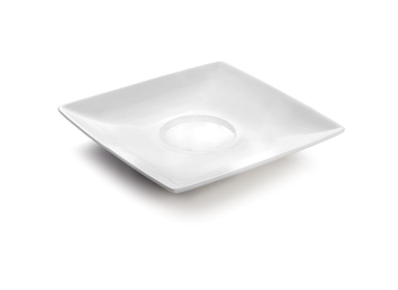 Saucer 13x13cm white Squito