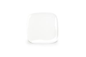 Plate 22x22cm white Match