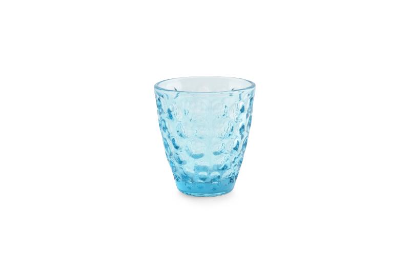 Glass 22cl blue Bubble - set/4 - Utgående