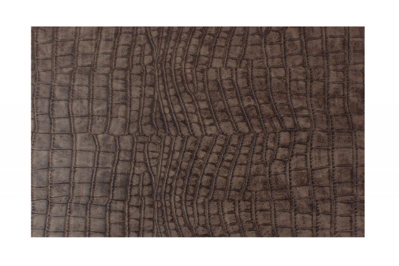Placemat 45x30cm crocodile look brown Layer