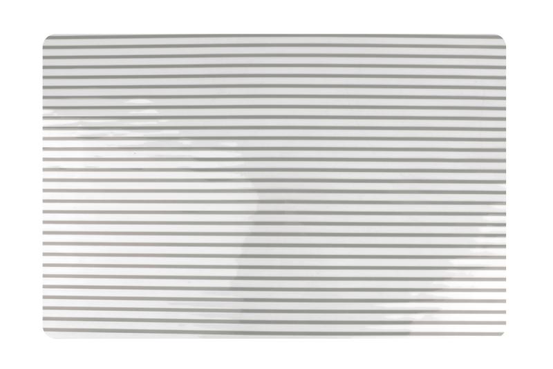 Placemat 45x30cm grey Stripes