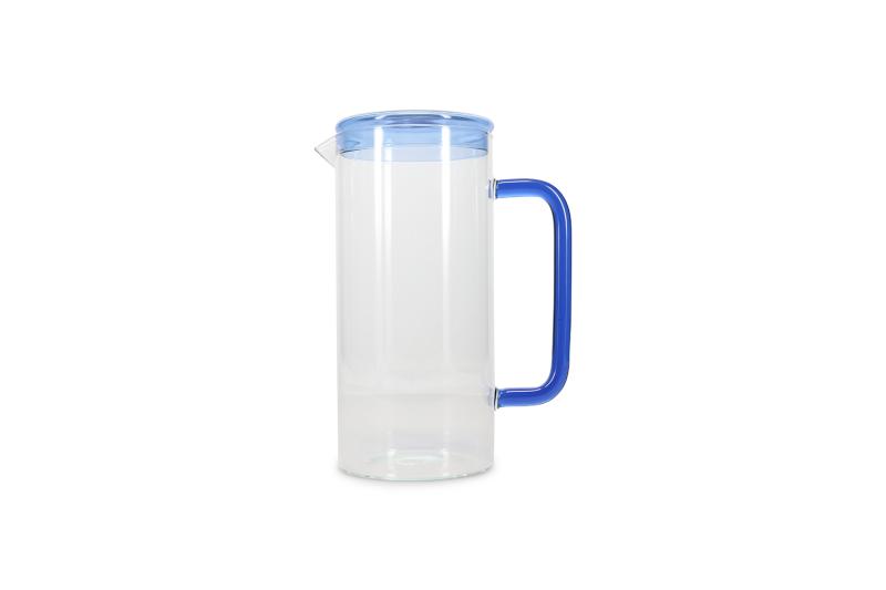 Carafe 120cl with lid blue Cruse