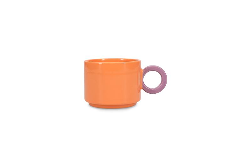 Mug 28cl orange/purple Lou