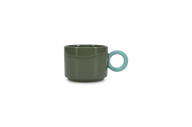 Mug 28cl green/blue Lou