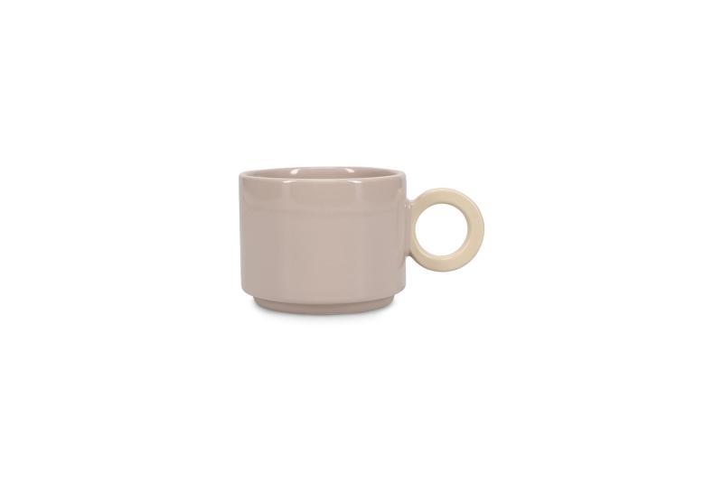 Mug 28cl grey/beige Lou