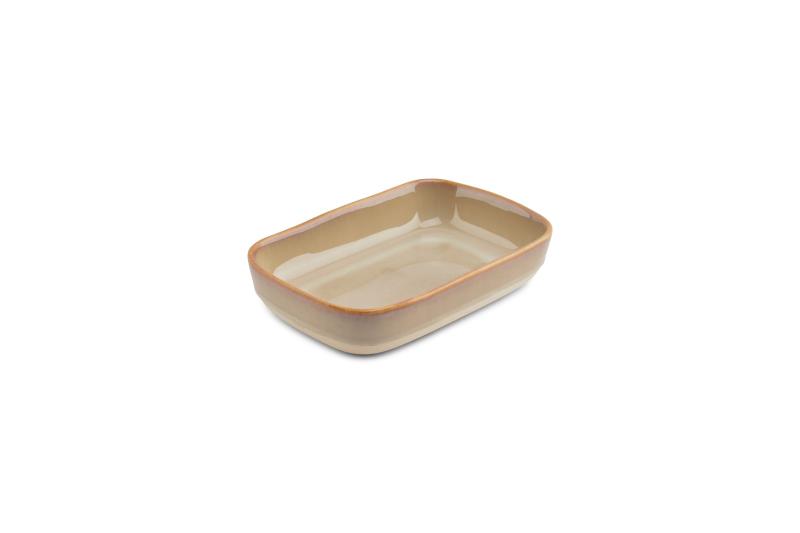 Baking dish 23x15,5xH4,5cm beige Oven