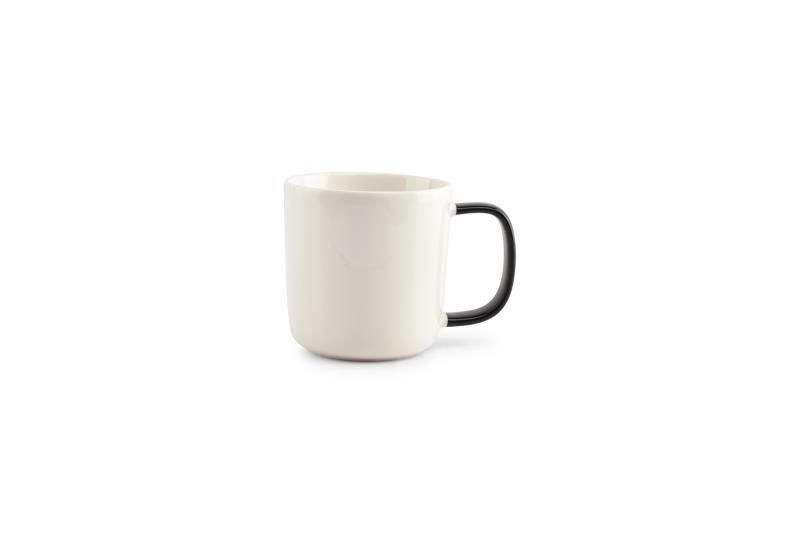 Mug 37cl white/black Mae