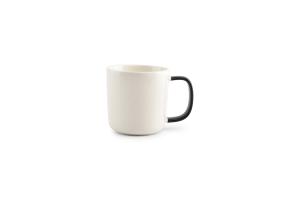 Mug 37cl white/black Mae