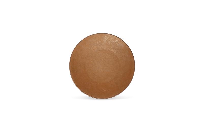 Plate 21cm dark brown Ovio
