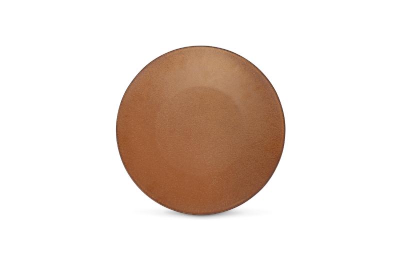 Plate 27cm dark brown Ovio